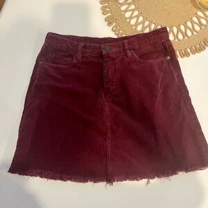 Blank NYC Corduroy Mini Skirt
